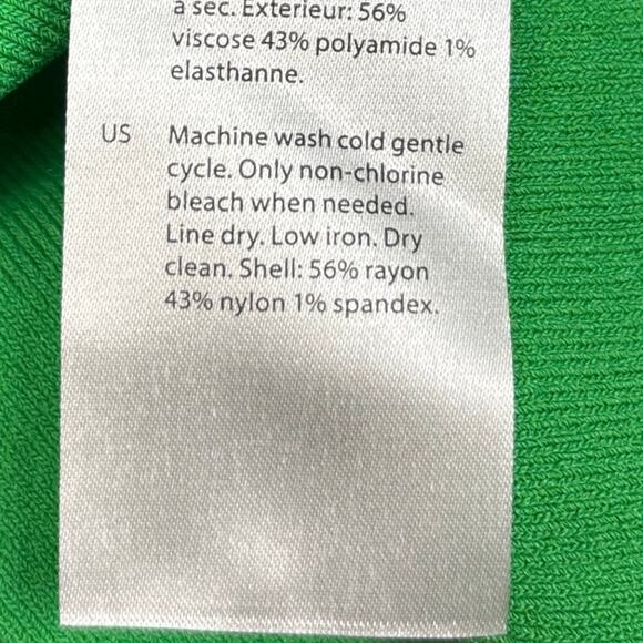 COS NWT Green Sleeveless High Neck Pullover Stretch Mini Bodycon Dress Size XS - Picture 12 of 13